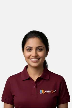 UNIVOR Elite Burgundy Women's Staff Polo T-Shirt Premium Custom School Uniform