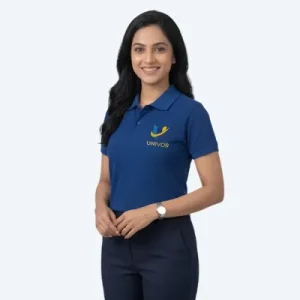 Premium Unisex "UNIVOR" Corporate & Staff Polo Uniform – Royal Blue & Navy