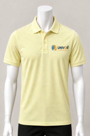 Premium Unisex Polo Uniform – Soft Yellow