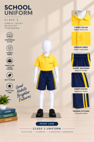 Premium Sports Uniform Set – Yellow & Navy