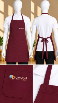Premium Maroon Work Apron